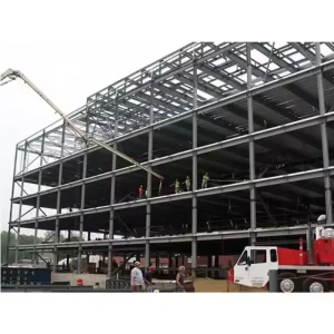 Long Span Multi Span Prefabricated Warehouse Workshop with Mezzanine Steel Structure Construction