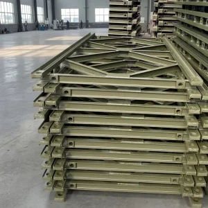 Longitudinal I Shape Steel Bailey Bridge Stringer Beams for 321 200 Type Prefabricated Modular Truss Bridge Projects