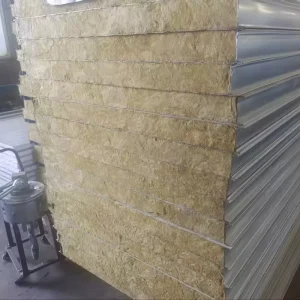 Low Carbon Recycled Steel Rockwool Sandwich Panel Sustainable Building Rock Wool Panels Board