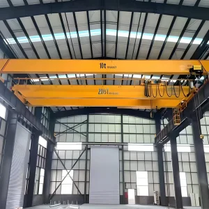 Low Clearance Hoist Under Running Bridge Crane 7 Ton 16 Ton 20 Ton Single Beam Overhead Bridge Crane for Sale