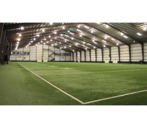 Low Cost Prefabricated Steel Sports Field Canopy Large Span Outdoor Football Court Awning