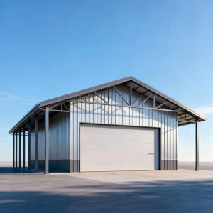Low Cost Prefabricated Steel Workshop Affordable Metal Frame Steel Carport Economical Modular Steel Structure Parking Building