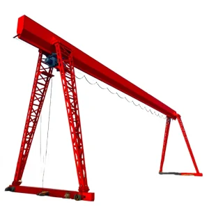 Low Cost Windproof 10T Truss Type Single Girder Gantry Crane for Plant Outdoot