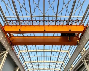 Low Headroom Double Girder Overhead Crane with Overload Limiter Remote Control for Machining Plant