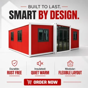 Low Investment Mobile Showroom Expandable Container House with High-Temp Baking Paint for Brand Display Business Rental Asset