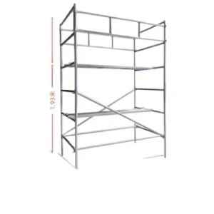 Low Maintenance Galvanized Mobile Walk Through Frame Ladder Type Scaffold