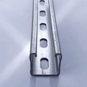 Low Price High Quality Industrial Commercial Solar Mounting System Galvanized Punched Steel Channel Purlin Solar