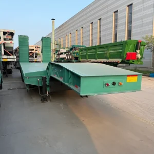 Lowbed Semi Trailer 3 Axle 60tons Low Bed Trailer Truck for Excavator Tractor Low Boy