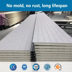 Luxury Carved Metal Board Modern Design Insulated PU Sandwich Panel Villa Exterior Wall Decoration