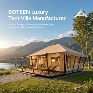 Luxury Four-Season Eco-Friendly Single Glamping Tent for Resort Villa Safari Premium Outdoor Hotel Accommodation