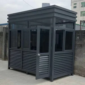 Luxury Mobile Prefabricated Steel Structure Sentry Box Booth Waterproof Guard House for Hospital Application
