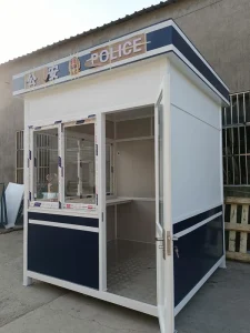 Luxury Mobile Prefabricated Steel Structure Sentry Box Booth Waterproof Windproof Sun Protection Guard House Hospital