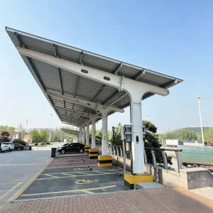 Luxury Modern Fixed Steel Arched Weather Resistant Carport for High End Residential Villa Parking Garage