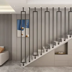 Luxury Stainless Steel Stair Railings Indoor Stair Post Rails Aluminum Post