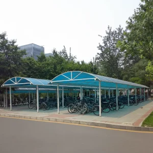 M Y Type Outdoor Car Parking Awnings Blue Polycarbonate Carport