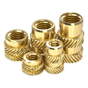 M1 to M8 Brass Heat-Set Insert Herringbone Knurled Threaded Nut for 3D Printing and Plastics