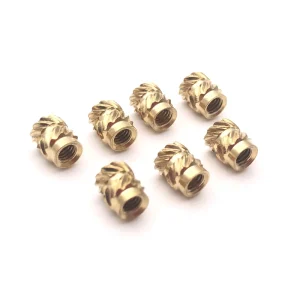 M1.4 M1.6 M2 M2.5 M3 M4 Insert Brass Knurled Nuts Brass Hot Melt Inset Nuts Heating Molding Copper Thread Inserts Nut