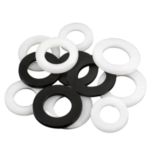 M10 Plastic Washer DIN125 PA66 Nylon Spherical Washer White And Black Flat Gasket Plain Finish