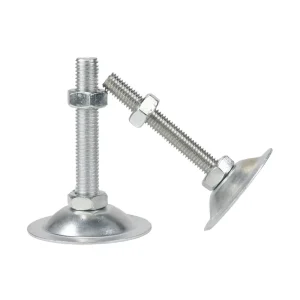 M12 Heavy Duty Leveler Feet 2″ Adjustable Leveler Leg D40 Nickel Plating Carbon Steel Leveling Screw Leg for Workbench Machine