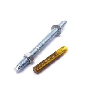 M16*190 High-strength Q235 Steel Galvanized Steel Chemical Anchor Bolt Grout Fixation System for Concrete Curtain Walls