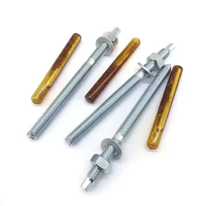 M18*220 High-strength Q235 Steel Galvanized Steel Chemical Anchor Bolt Grout Fixation System for Concrete Curtain Walls
