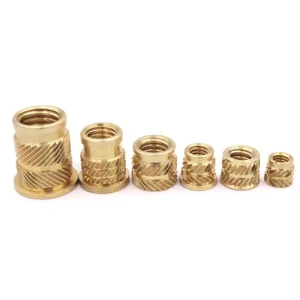 M2 M3 M4 M5 M6 M8 Heat Melt Threaded Nickel Plated Brass Insert Nut for Healthcare & Mining Plastic Insert Molding