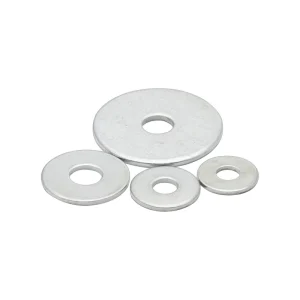 M2 M64 Zinc Plated Carbon Steel Oversize Flat Washer Thin Shim Washer Spacer for Bulk Structural Load Distribution
