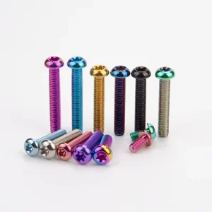 M2.5 M3 M4 M5 M6 Titanium Screw Titanium Hex Socket Button Head Bolt ISO 7380 Titanium Fasteners
