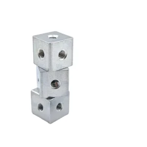 M3 M4 M5 M6 Aluminum Six Sided Fixed Block Connection Nuts Acrylic Block Fix Cube Nut Computer Box Square Nut