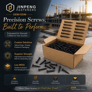 M3.5 25mm Black Gypsum Stainless Steel Furniture Tornillo Vis Self Tapping Drilling Wood Flat Head Dry Wall Screw