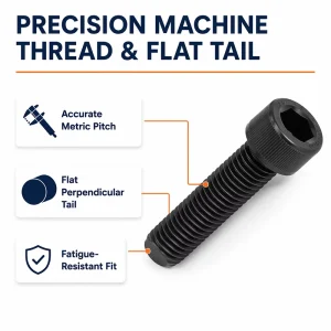 M4 M5 M6 M8 Grade 12.9 High Tensile Black Oxide Socket Head Cap Screws Metric Hex Bolts for Machinery Industry DIN 912