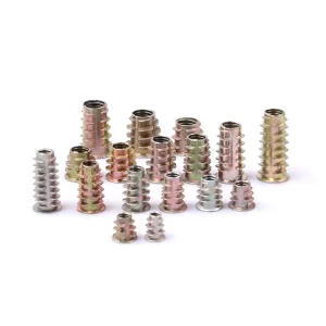 M4 M5 M6 M8 M10 Furniture Wood Insert Nut Zinc Alloy Threaded Inserts for Wood