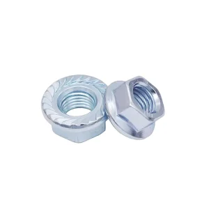 M4 M5 M6 M8 M10 M12 M14 M16 M24 Galvanized Flange Lock Nut DIN6923 Serrated Flange Nut Anti Skid Zinc Plated Carbon Steel Mining
