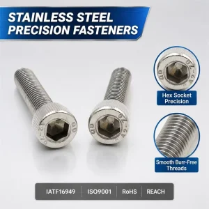 M4 M5 M6 Nylon Tip Hex Socket Head Bolt Stainless Steel 304 Non Marring Fitting for Surface Protection