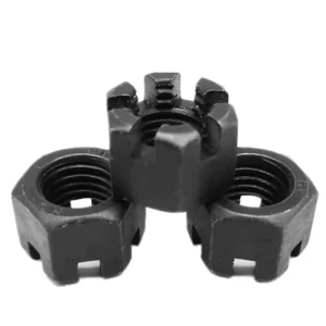 M4 M6 M8 Factory Price ASTM A325 GR a B C Steel Iron Black Oxide Hexagon Slotted and Castle Nut DIN935
