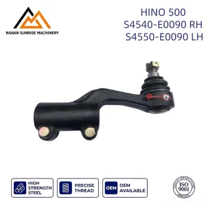 M44x2.0 Double Bolt Tie Rod End S4540 E0090 S4550 E0090 Forged Steel Truck Steering Ball Joint Fits 500
