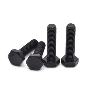 M5 M6 M8 M10 M12 M14 M16 M18 M20 Grade 10.9 12.9 DIN933 High Strength Black Steel Hex Head Bolts with Nuts Washers