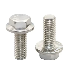 M6 1.0 X 25mm Stainless Steel Plain SS304 SS316 Hexagon Flange Bolt DIN6921