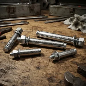 M6*60mm M6*80mm Heavy Duty Expansion Anchor Bolt Galvanized Wedge Anchor Bolt for Concrete Fixing Construction Fasteners
