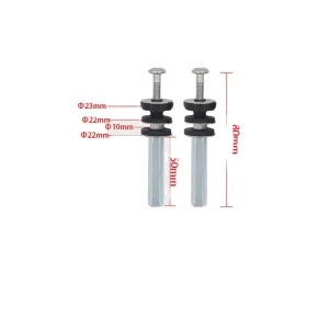 M6*65MM Iron with Zinc Heavy Duty Toilet Bowl Fixing Screws & Tank Bolt Set with Rubber Washer 5 Year Warranty Easy Installation