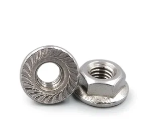 M6 M8 M10 1 4 3 8 5 16 A2 70 Stainless Steel Hexagon Allen Flange Serrated Lock Nuts