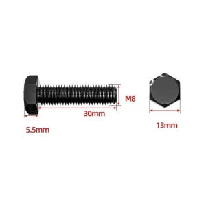 M8*30 High-strength Bolts Specifically for Bridges Building Steel Structures 12.9 Grade Fasteners