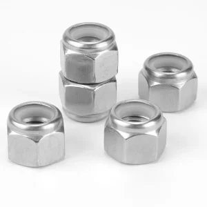M8 Stainless Steel Nylon Hexagonal Locking Nut Fastener