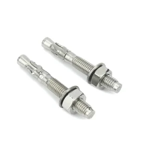 M8 Threaded Rod Matching Wedge Anchor Bolt Stainless Steel Concrete Anchors for Wall Ground Construction Fastening