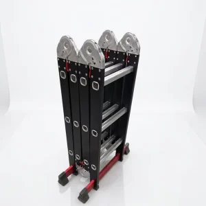 MAIDEAN Modern Home Telescopic Multi Position 4 Step Ladder Manual Lock Folding Design Carbon Steel Alloy 150kg Load Capacity