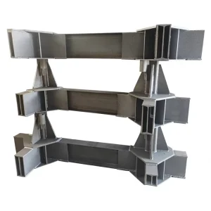 Machinery Spare Parts Custom Steel Structural Component Welded Cross Beam Base for Industry