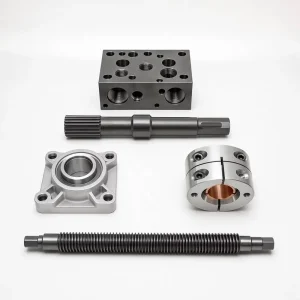 Machining Custom CNC Machining Service Manifold Block Splined Drive Shaft Flanged Bearing Housing Coupling Lead Screw Parts
