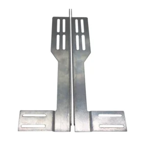 Made in China Galvanized Steel Slotted Flag Angle Brackets for Horizontal Tracks