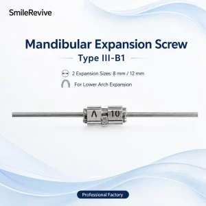 Mandibular Orthodontic Expansion Screw Dental Lower Arch Expander Braces 8/12mm Manual High Quality Imported Stainless Steel OEM