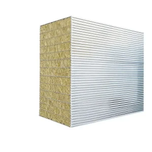 Manual cleanroom panel rock wool core color steel sheet surface thickness 50mm 75mm 100mm